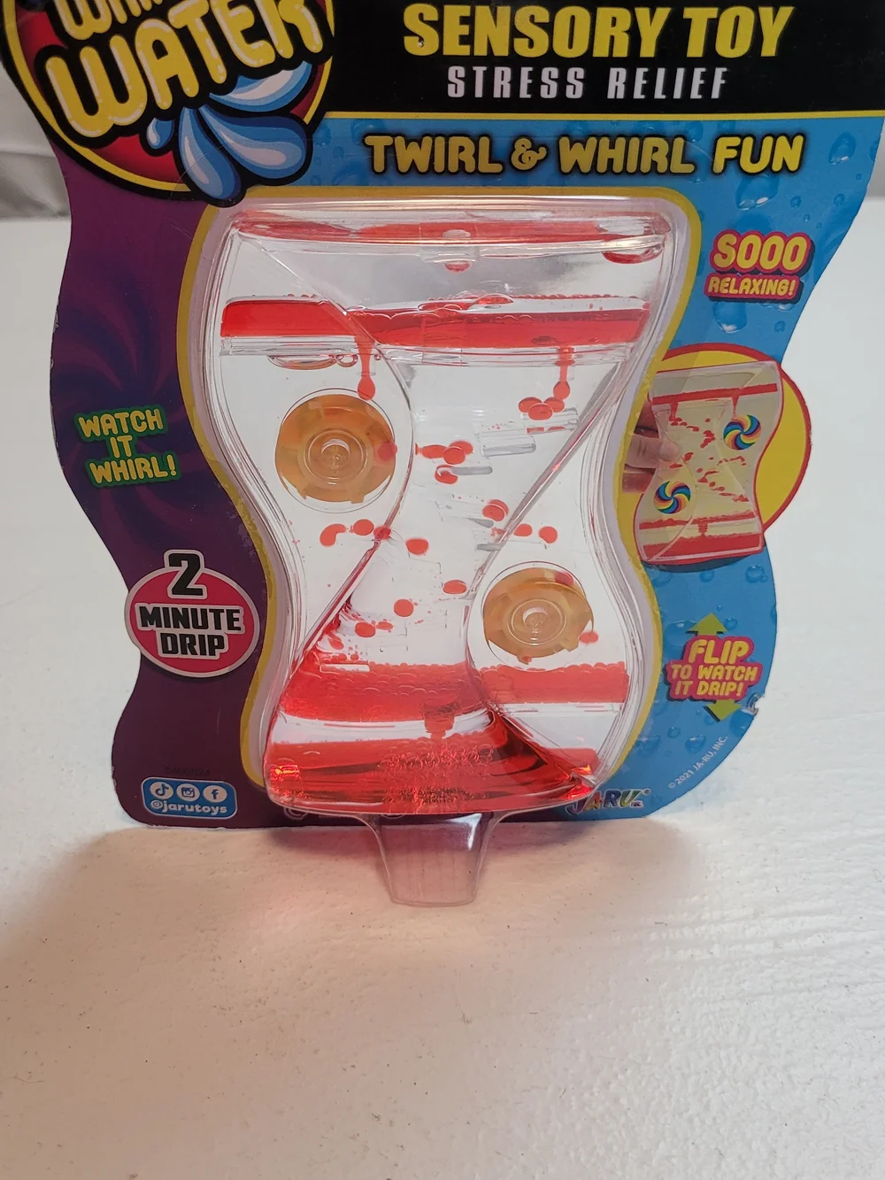 Red Sensory Toy - Stress Relief Twirl & Drip